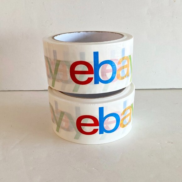 Ebay Branded Shipping Packing Tape Multicolor Logo 2 Rolls 2" x 75 Yards - Picture 1 of 2